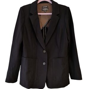 Italy J Crew Viscose Black Blazer